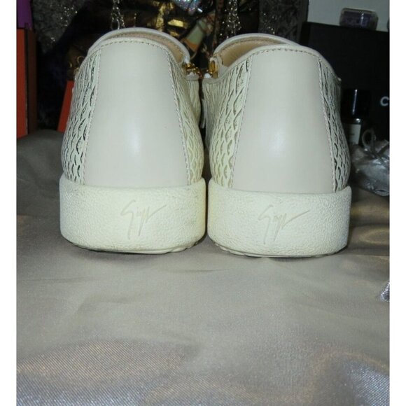 Giuseppe Zanotti Python Embossed Italian Leather Devon Skate Shoes Sneakers 39 8 - Picture 4 of 9